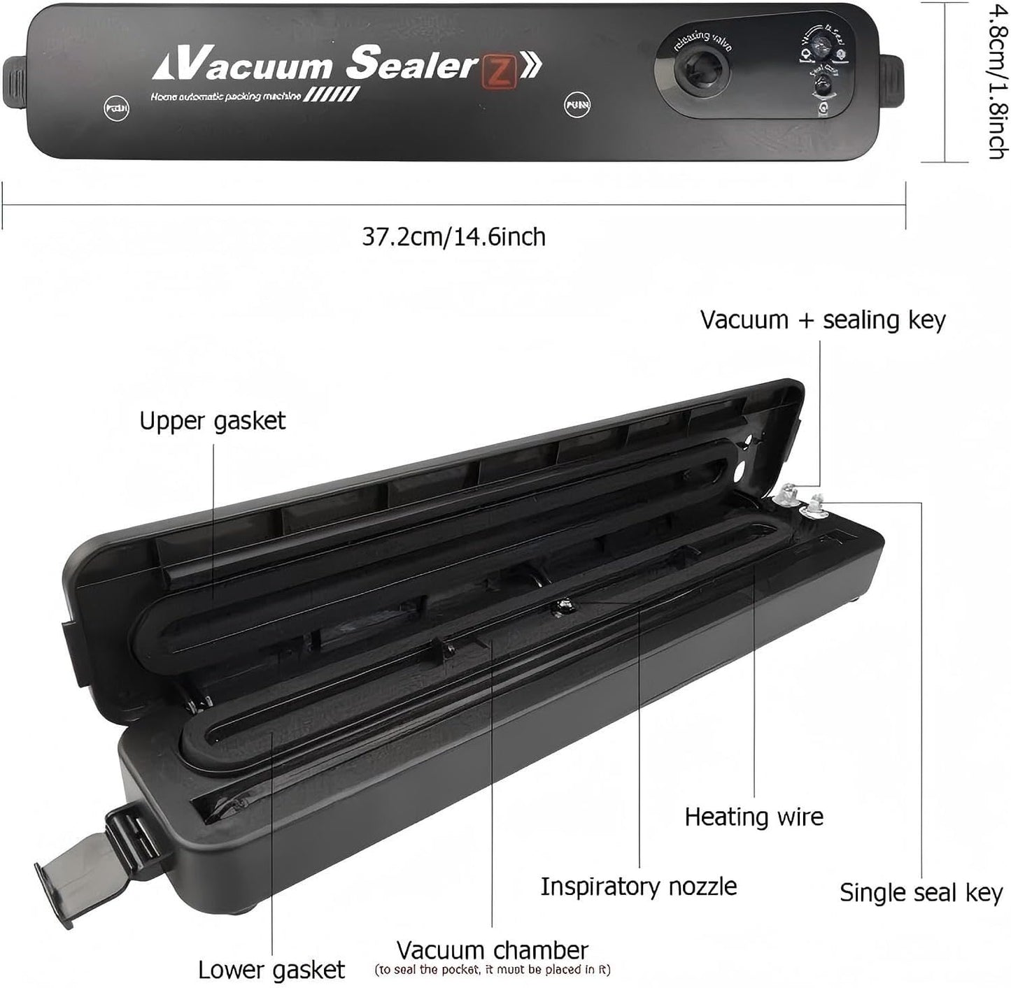 Sellador automático al vacío de alimentos Vacuum Sealer (Incluye Bolsas Especiales)