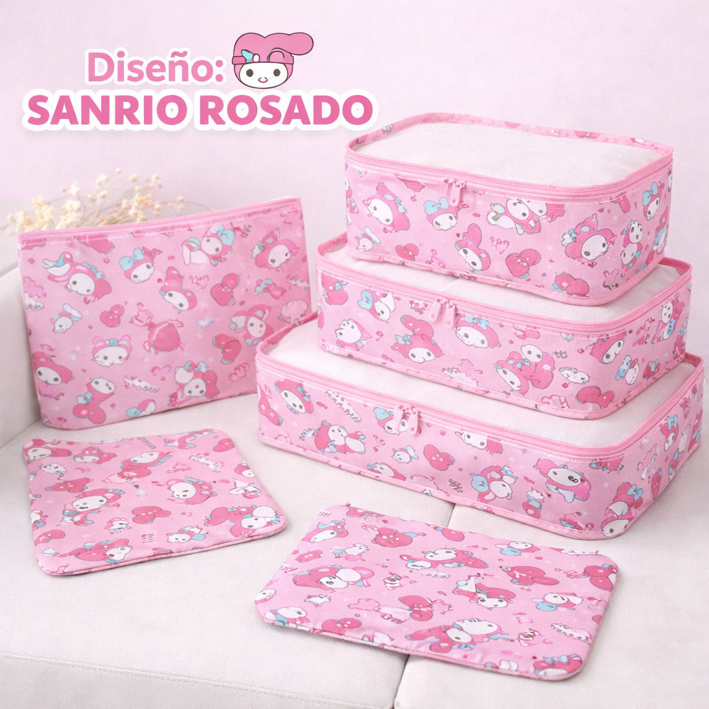 🧳 Kit Organizador de Maleta 6 Piezas – Práctico, Compacto y Funcional ✨