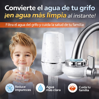 Filtro purificador que elimina cloro e impurezas en segundos. ✅ Instalación rápida