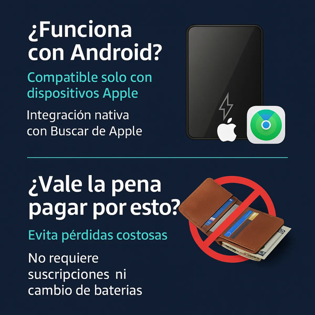 💳 Nunca vuelvas a perder tu billetera, equipaje o localiza a tus hijos
